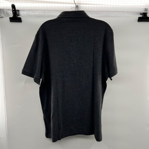 Lands' End Men's Charcoal Polo Shirt Short Sleeve Size Large - Picture 7 of 9